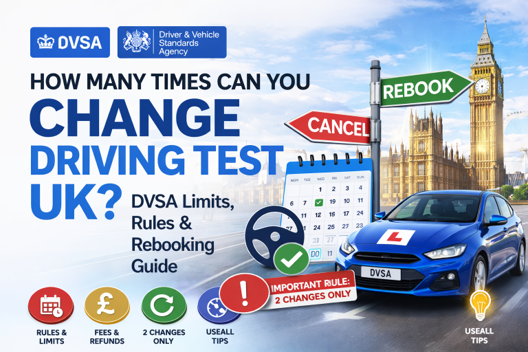 How Many Times Can You Change Driving Test UK DVSA Limits, Rules & Rebooking Guide
